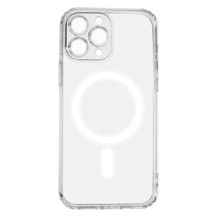 Iskunkest&auml;v&auml; 1,5 mm:n magneettikotelo iPhone 13 Pro Max 6,7":lle, l&auml;pin&auml;kyv&auml; kamerasuoja.