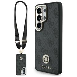 Guess case 4G Big Rhinestone Triangle Strap MagSafe for Samsung Galaxy S26 Ultra black