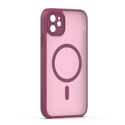 Mag Matt case for iPhone 11 maroon camera protection
