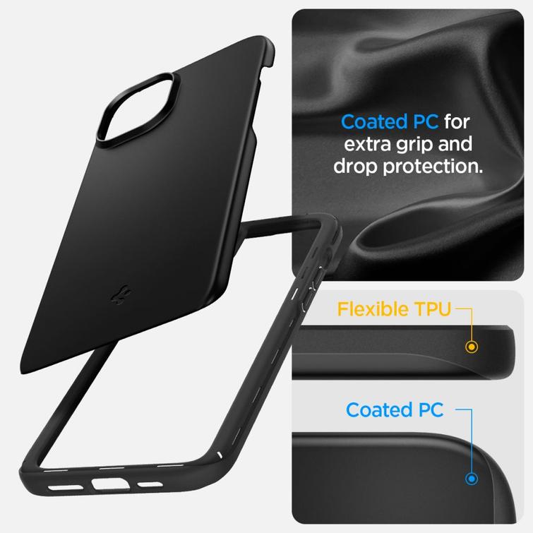 Spigen Thin Fit case for iPhone 15 6,1" black