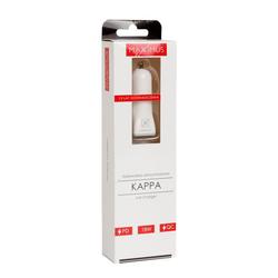 CAR CHARGER  MX KAPPA 18W PD+QC, USB-A+C  WHITE