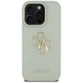 Guess Hardcase PU Grained Big 4G and Classic Logo -suojakuori iPhone 16 Pro 6,3":lle, vihreä