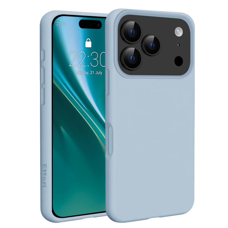 Etteri Silicone Mag -suojakuori iPhone 17 Pro Maxille, vaaleansininen