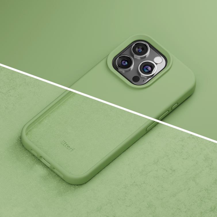 Etteri-silikonikuori iPhone 12 / 12 Pro 6,1":lle, vaaleanvihre&auml;