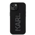 Karl Lagerfeld case for iPhone 15 6,1" KLHCP15S3DMBKCK black HC 3D Logo Glitter