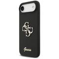 Guess Silicone Big 4G Script -suojakuori iPhone Airille, musta