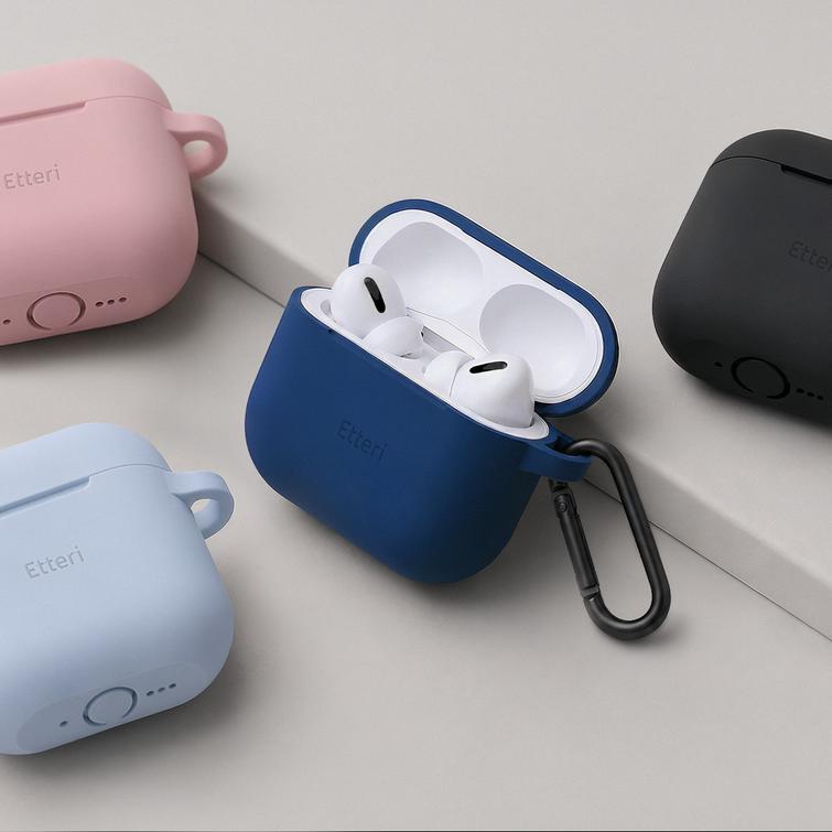 Etteri-silikonikotelo AirPods 3:lle vaaleanpunainen