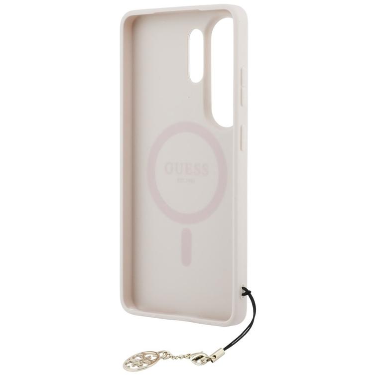 Guess case 4G Classic Logo Charm MagSafe for Samsung Galaxy S26 Ultra pink