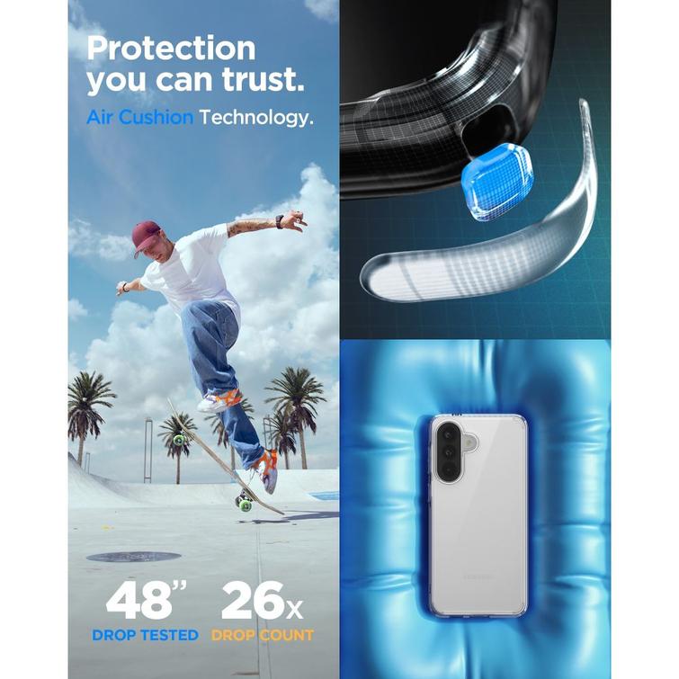 Spigen Ultra Hybrid case for Samsung Galaxy A57 5G crystal clear