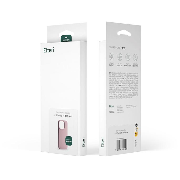 Etteri Silicone Mag kotelo iPhone 16e vaaleanpunaiselle