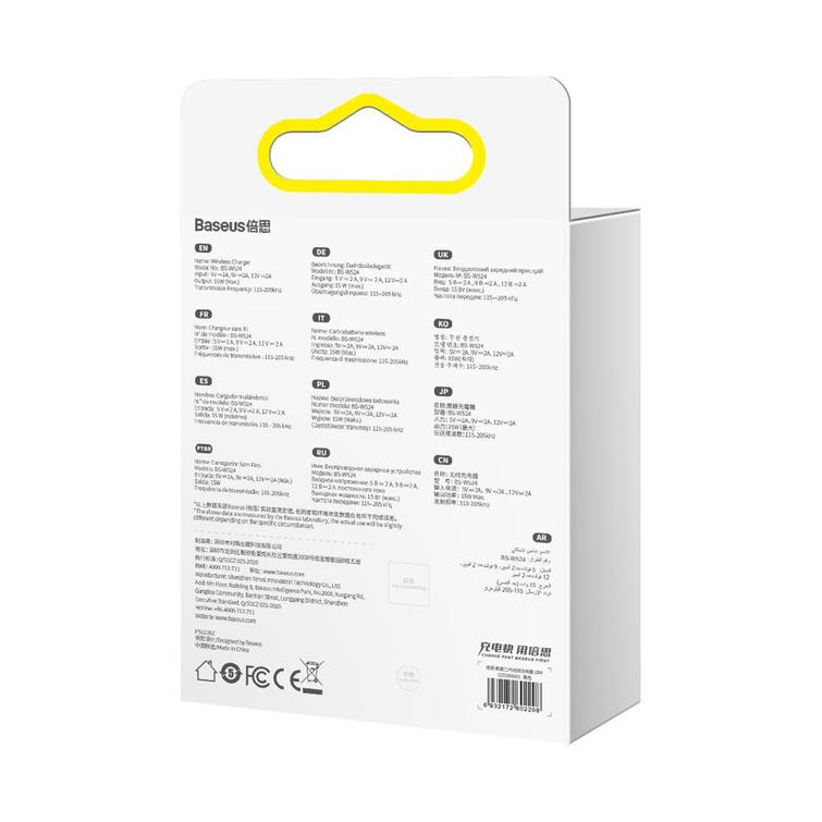 Baseus langaton laturi Digital LED 2 15W musta