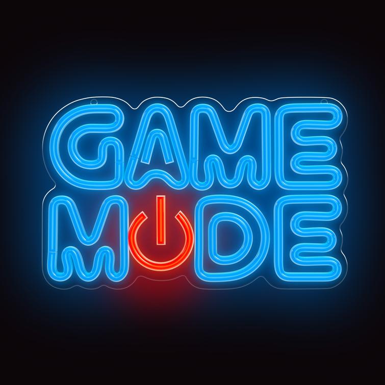 Forever Light Neon PLEXI LED GAME MODE blue red FPNE38