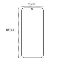 Karkaistu lasi 2,5D Honor X7B:lle