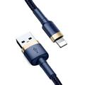 Baseus Cafule USB-kaapeli - Lightning 2,0 m 1,5A kullansininen