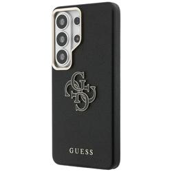 Guess case Grained Big 4G Metal Logo for Samsung Galaxy S26 Ultra black