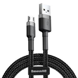 Baseus-kaapeli Cafule USB - microUSB 2,0 m 1,5A harmaanmusta