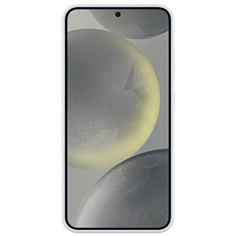 Samsungin pystyssä pysyvä suojakuori Samsung Galaxy S24:lle vaaleansininen