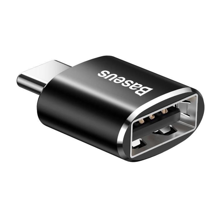 Baseus OTG-sovitin mini-USB - USB-C-muunnin musta
