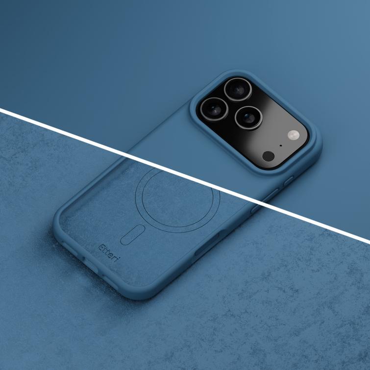Etteri Silicone Mag kotelo iPhone 17 Prolle tummansininen