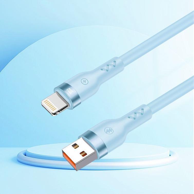 T-PHOX CABLE BOLD USB/LIGHTNING 3A SKY BLUE