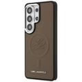 Karl Lagerfeld case Embossed Ring Initials MagSafe for Samsung Galaxy S26 Ultra brown