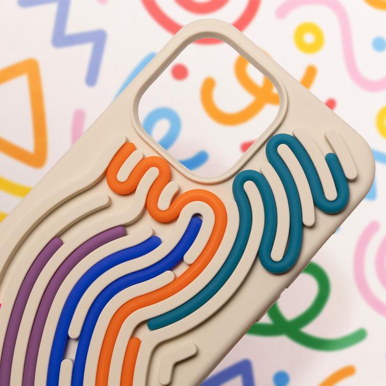 DIY Snake case for iPhone 14 6,1" beige