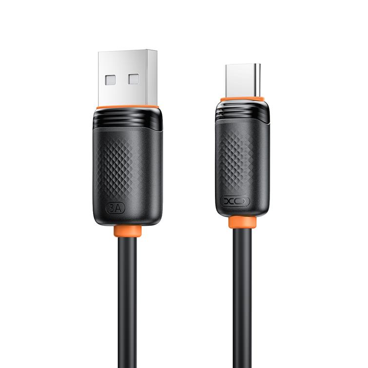 XO-kaapeli NB302 USB - USB-C 1,0m 3A musta