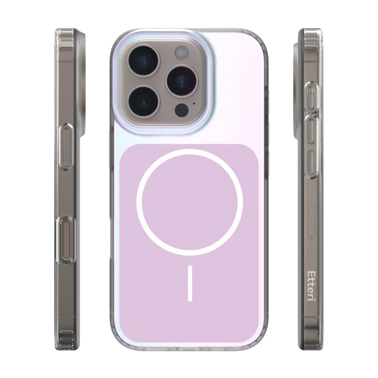 Etteri Hidden Pearl case for iPhone 16 Pro 6,3" pink