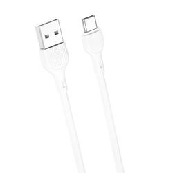 XO-kaapeli NB200 USB - USB-C 1,0m 2.1A valkoinen