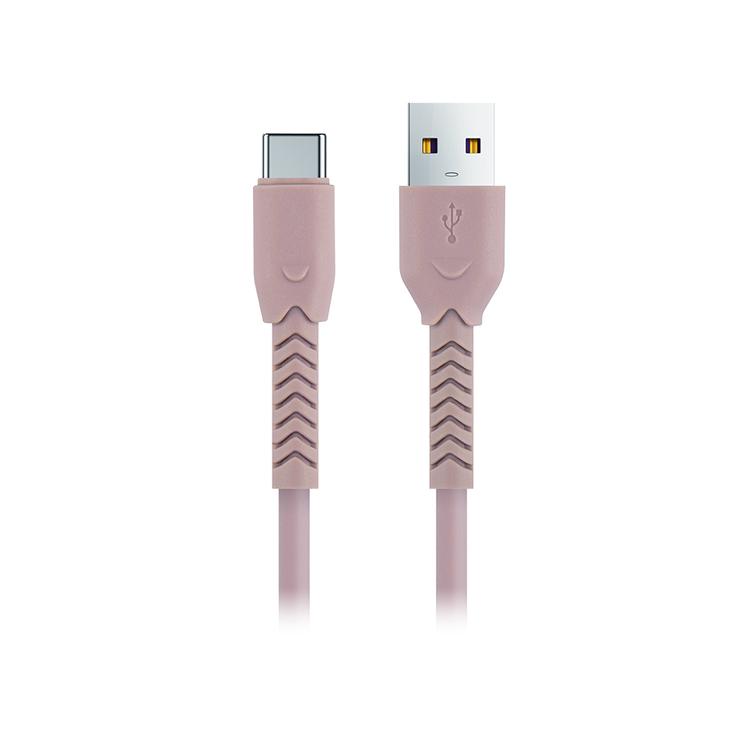 Maxlife MXUC-04 kaapeli USB - USB-C 1,0 m 3A pinkki