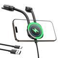 Baseus PrimeTrip C03sPro Magnetic Wireless Car Charger Mount Stick-On Type Black