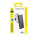 Baseus digital display power bank with dual built-in usb-c cables 25000mAh 145W Cosmic Black
