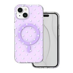 Bubble Dots Mag kuori iphone 15 6,1" violetti