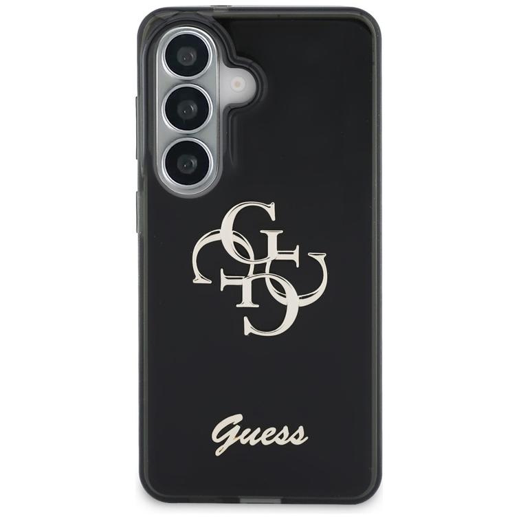 Guess case IML Big Metal 4G Script for Samsung Galaxy S26 black