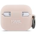 Karl Lagerfeld Silicone Chaupette Head 3D case for AirPods Pro 3 pink