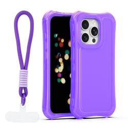Safepop case with strap for iPhone 15 Pro 6,1" purple