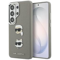 Karl Lagerfeld case Saffiano Double Heads Metal for Samsung Galaxy S26 Ultra silver