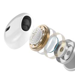 BWOO langalliset kuulokkeet 3,5 mm stereo valkoiset