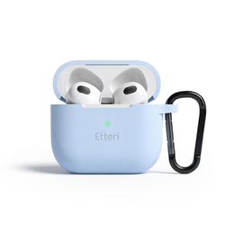 Etteri-silikonikotelo AirPods 3:lle vaaleansininen