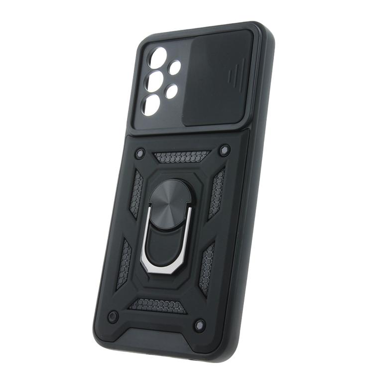 Defender Slide -suojakuori Samsung Galaxy A13 4G:lle, musta