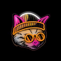 Neon ART LED CAT DRAEMER monivärinen FLA04 Forever Light