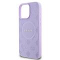 Guess-suojakuori iPhone 16 Pro Max 6,9":lle GUHMP16XPSAPSMEU Saffiano Peony Classic Logo violetti MagSafe